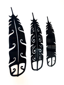 Huia Feathers - Set of Three